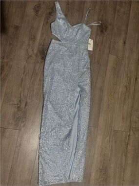 knit dress cotton Cotton Knit Printed Dress 3/4 Sleeve A-Line Style 750E18 TM Turq/Multi / Medium main image 1